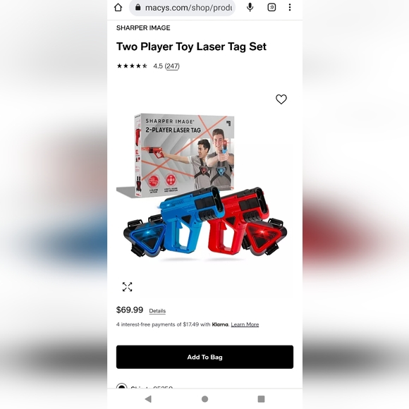 🆕 Sharper Image 2-Player Laser Tag🆕 - Picture 10 of 10